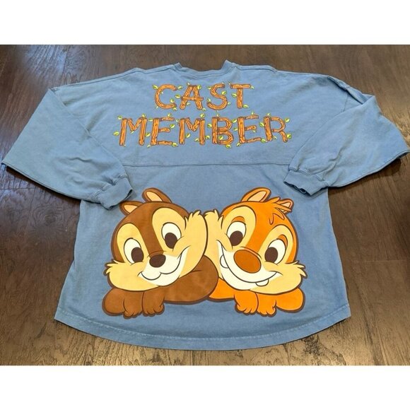 Disney Cast Member Spirit Jersey Chip and Dale Blue Disneyworld - Picture 1 of 4